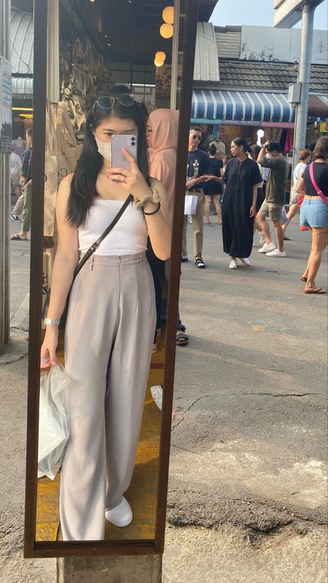 #thailand #ootd Bangkok Thailand Outfit Ideas, Thailand Ootd Travel Outfits, Thailand Ootd, Bangkok Outfit, Krabi Island, Chatuchak Market, Thailand Outfit, Vacay Outfits, Krabi