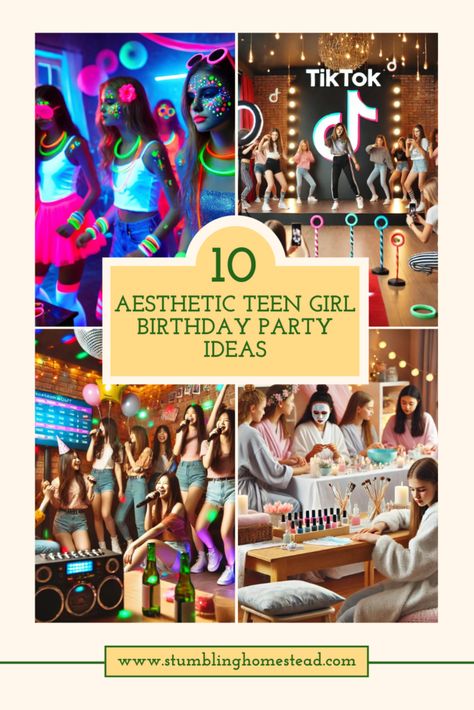 10 Fun and Creative Teen Girl Birthday Party Ideas - SHS Teen Girl Birthday Party Ideas, Unforgettable Aesthetic, Girl Birthday Party Ideas, Cookie Decorating Station, Teen Girl Birthday Party, Unique Birthday Party Ideas, Indoor Birthday Parties, Parenting Teen Girl