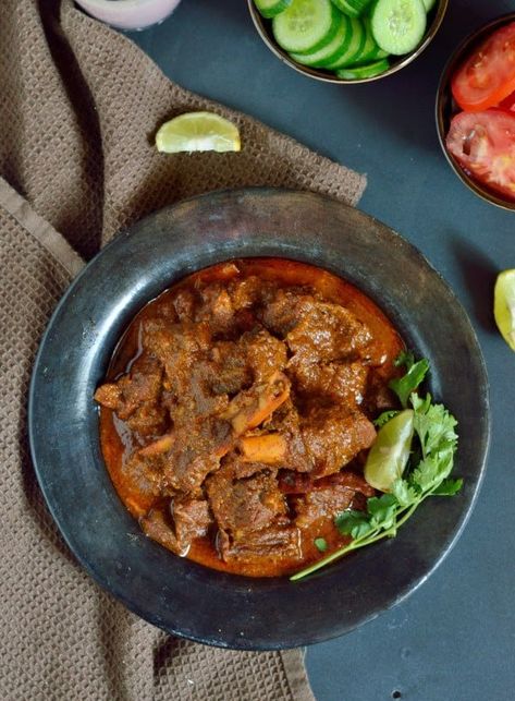 Kolhapuri mutton curry Recipe | The Flavours of Kitchen Mutton Curry Recipe, Food Photography Lighting, Food Photography Composition, Maharashtrian Recipes, Mutton Curry, David Lebovitz, Indian Chicken Recipes, Mutton Recipes, Nice Picture