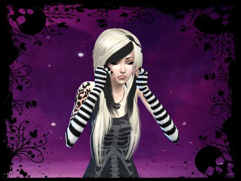 Emo Clothes, Clothes Cc, Sims 4 Cc, Fingerless Gloves, Sims 4, Gloves, Hair, Clothes