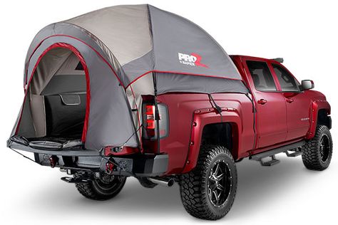 Truck Tent Camping, Astuces Camping-car, Truck Bed Tent, Zelt Camping, Motorcycle Camping Gear, Truck Bed Camping, Truck Tent, Tent Campers, Family Tent Camping