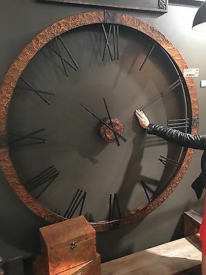 Requires one "AA" battery. Huge Wall Clock, Wall Clock Design Ideas, Big Wall Clocks, Clock Design Ideas, Rustic Wall Clock, Rustic Wall Clocks, Washing Walls, Wall Watch, Kitchen Decor Wall Art