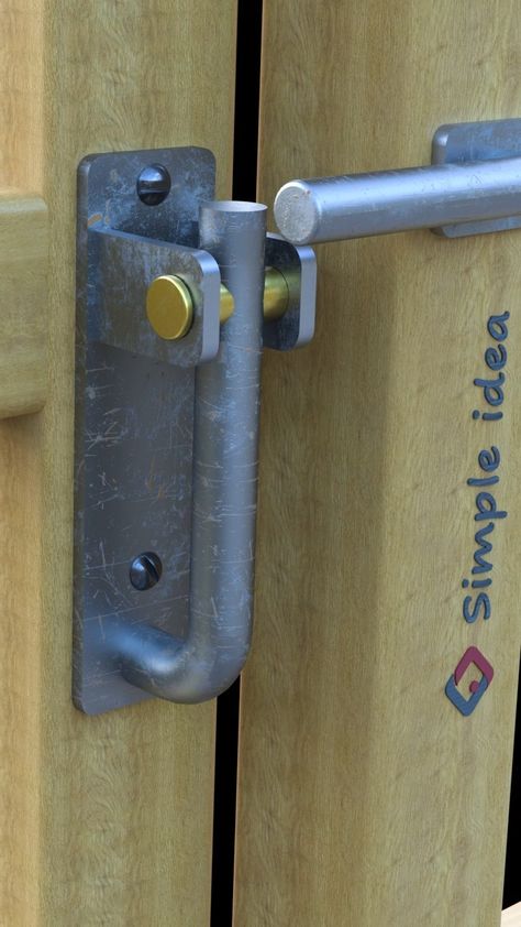 Simple idea | TOP 10 Simple Automatic Gate Latch (Lock) Ideas #TOP10 #Simple #Automatic #Gate #Latch #Lock #Ideas | Instagram Gate Latch Ideas, Automatic Sliding Gate, Fence Gate Design, Gate Locks, Gate Latch, Hunting Blinds, Sliding Gate, Slide Lock, Automatic Gate