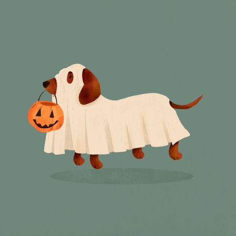 Who doesn't love a Wiener dog, especially one dressed in costume? Head over to our website to purchase this spooktacular Halloween card. 👻 www.merimoipress.com #greetingcards #stationerydesign #stationeryaddict #stationerylove #mintedartist #greetingcard #greenvelopeartist #dachsundpuppy #wienerdogs #handmadecards #cards #greetingcarddesign #art Homecoming 2023, Africa Art Design, Halloween Wallpaper Iphone Backgrounds, Cute Home Screen Wallpaper, Halloween Wallpaper Cute, Casa Halloween, Cute Home Screens, Animal Illustration Art, Dog Business