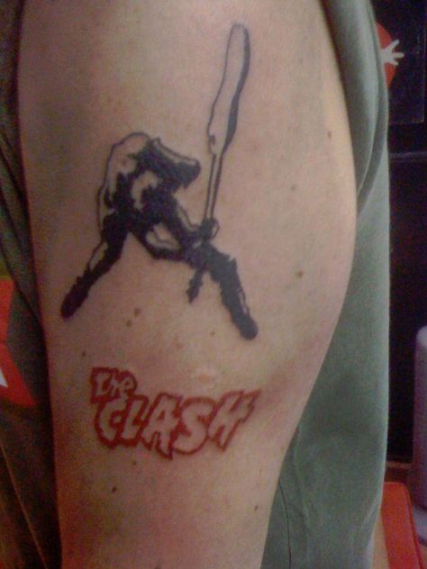 The Clash tattoo London Calling Tattoo, Clash Tattoo, The Clash Tattoo, Great Tattoos, London Calling, The Clash, Forearm Tattoo, Body Mods, A Tattoo