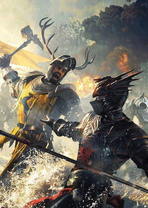 ASOIAF - Robert Baratheon vs Rhaegar Targaryen. Robert Baratheon, Rhaegar Targaryen, Game Of Thrones Artwork, Kunst Tattoos, Asoiaf Art, Gra O Tron, Game Of Thrones Art, Game Of Thrones Fans, 다크 판타지