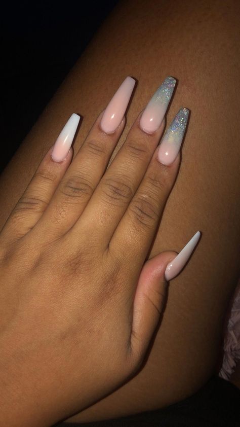 just some more nails #nails #nailart #ombrenails #glitternails #naildesigns #nailideas #nailartdesigns #hairstyles #outfitideas #summernails Ombre Acrylic Nails, Almond Acrylic Nails, Coffin Nails Long, Summer Acrylic Nails, Glam Nails, Coffin Nails Designs, Fire Nails, Dope Nails, Short Acrylic Nails