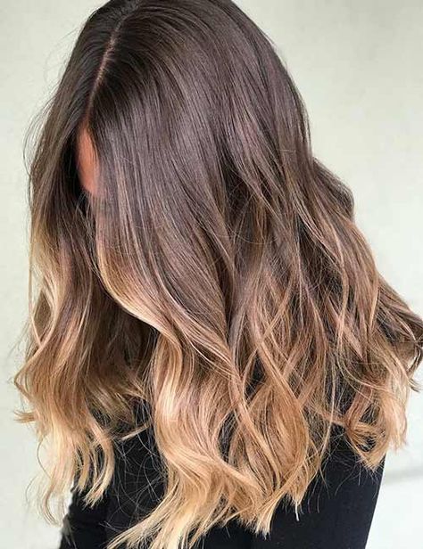 Ombre Dark To Light Hair, Partial Balayage On Brown Hair, Brown To Blonde Hair Color, Brown To Blonde Hair, Brown And Blonde, Blonde Tips, Colored Hair Tips, Ombre Hair Blonde, Blonde Hair Color Ideas