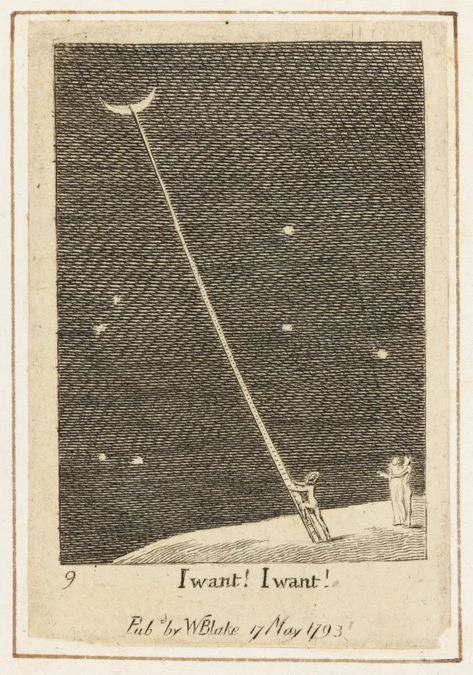 William Blake’s I Want! I Want! is an early fantasy of space travel | Art | The Guardian William Blake Art, Gates Of Paradise, Songs Of Innocence, Illustration Photo, William Blake, God The Father, On The Moon, Space Travel, Rhubarb