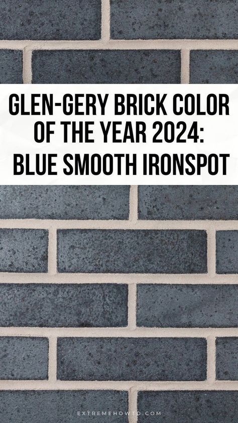 Glen-Gery, one of North America’s oldest brick manufacturers and a Brickworks North American company, reveals its 2024 Brick Color of the Year, Blue Smooth Ironspot – a dark, extruded face brick that not only exudes a sense of boldness but also shimmers and reflects light. Get the best home decor styles, home improvement projects, outdoor ideas, home improvement inspo, and home improvement DIY tips at extremehowto.com! Outdoor Curb Appeal, Small Garden Shed, Home Improvement Diy, Exterior House Color, Brick Exterior House, Black Brick, Sioux City, House Color Schemes, 2024 Color