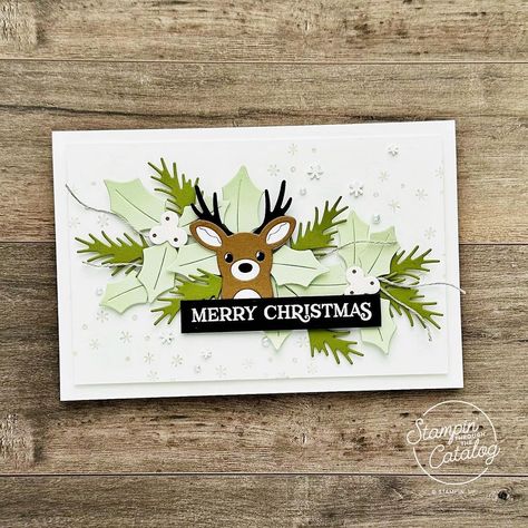 Stampin’ Through the Catalog | How awesome is this Reindeer Fun Bundle?! 🤩 I am loving all the Dies in this bundle so I went all out with them, added detailed pine from... | Instagram Childhood Christmas, Stampin Up Weihnachten, Reindeer Card, Stamped Christmas Cards, Magical Winter, Stampin Up Christmas Cards, I Am Loving, Stampin Up Christmas, Crafting Supplies