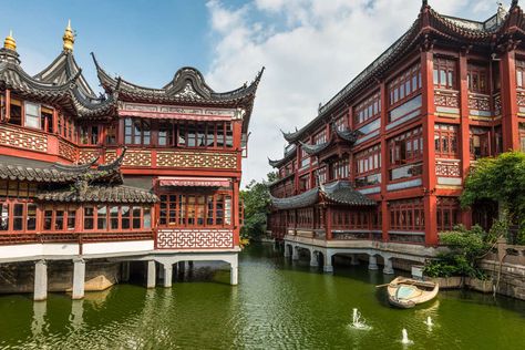 8 Days China Golden Triangle Tour to Beijing, Xian & Shanghai - Easy Tour China Chinese Library, Yuyuan Garden, Chinese Architecture Design, Chinese Buildings, Fantasy Buildings, Asian House, Ancient Chinese Architecture, China Architecture, Temple Of Heaven