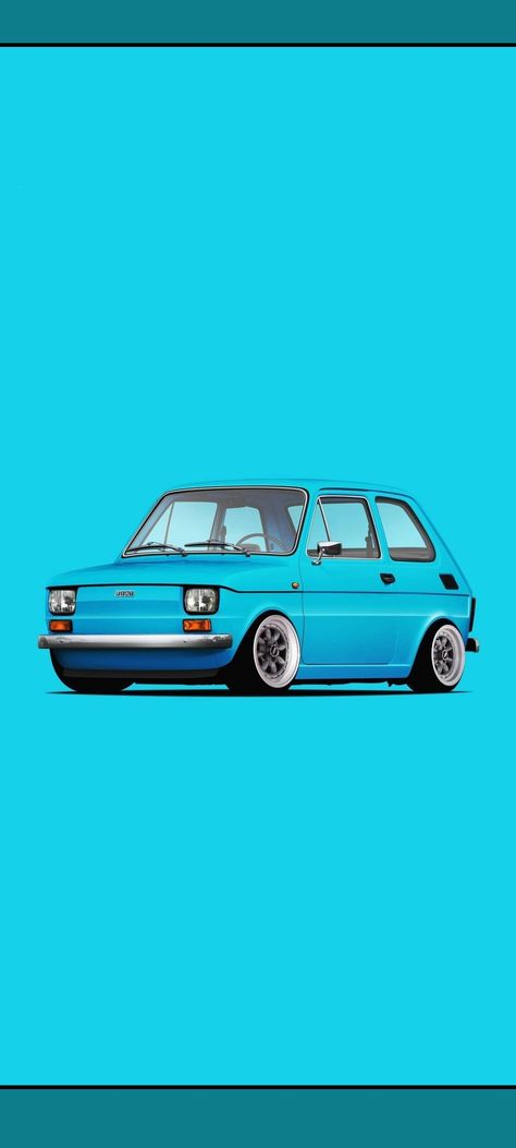 Fiat 126, Cars Wallpaper, Car Vector, Deviant Art, Car Wallpapers, Car Art, Old Cars, Vintage Cars, Cars