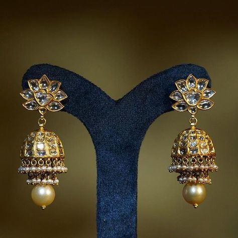 Shree Raj Jewellers on Instagram: "Enhance your festive ensemble with our magnificent gold earrings embellished with dainty pearls. These classic designs encapsulate the spirit of the season, infusing an enduring touch of grace into your festivities🌟 #ShreeRajJewellers #ShreeRajJewellery #GoldJewellery #Timelessbeauty #Hyderabadjewellery #TimelessGrace #navratri #navratrispecial #navotsav" Rajputi Earrings Design Gold, Big Earrings Gold, Indian Gold Necklace Designs, Wedding Jewellery Designs, Rajputi Jewellery, Nigerian Recipes, Fancy Jewelry Necklace, Bridal Jewelry Collection, Wedding Jewellery Collection