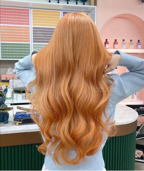 Rosy Blonde Hair, Orange Beige Hair, Starberry Blonde Hair, Light Ginger Hair Copper, Medium Strawberry Blonde Hair, Light Strawberry Blonde Hair Balayage, Rare Hair Colors, Golden Ginger Hair, Apricot Blonde Hair