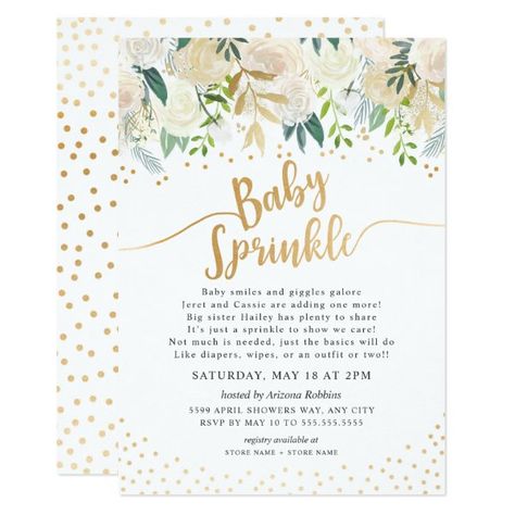 Couples Baby Shower Invitations, Sprinkle Shower, Baby Shower Invitations Design, Baby Sprinkle Invitations, Sprinkle Invitations, Couples Baby Showers, Baby Favors, Baby Shower Invitation Cards, Woodland Baby Shower Invitations