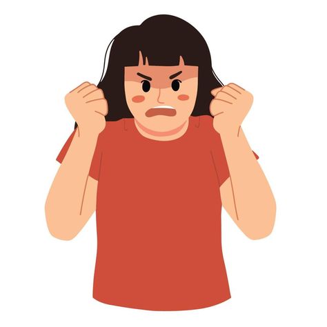 a portrait of angry woman with hand gesture and red face illustration Angry Woman, Angry Person, Angry People, Angry Women, Doodle Background, Angry Face, Red Face, Hand Gesture, Face Illustration