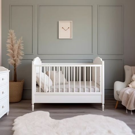 Ready-to-install Wall Molding Packagebaby Room Pre-cut - Etsy Accent Wall Diy, Wainscoting Nursery, Nursery Accent Wall, Nursery Room Design, Wall Diy, Toddler Boys Room, Nursery Room Inspiration, Diy Nursery, Baby Room Design