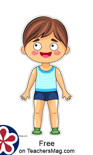 Free Printables For Making a Boy Paper Doll | TeachersMag.com Printable Paper Dolls With Clothes, Boy Paper Dolls Printable Free, Paperdolls Printable Free, Paper Doll Boy, Boy Paper Doll, Printable Paper Dolls, Free Printable Paper Dolls, Boy Printable, Paper Dolls Clothing