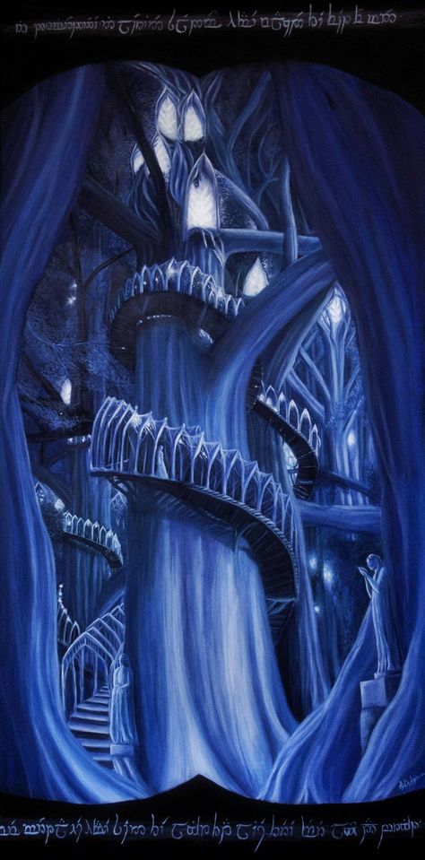 Middle Earth Books, Tolkien Artwork, Fantasy Castles, Tolkien Art, Lotr Art, Hobbit Hole, Fantasy Castle, Thranduil, Jrr Tolkien