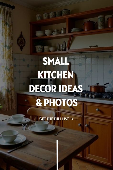 Small Kitchen Decor Ideas & Photos Kitchen Ideas For Small Spaces Farmhouse, Unique Small Kitchen Ideas, Small Gallery Kitchen Ideas, Small Kitchen Ideas Color, Small Kitchenette Ideas Mini Kitchen, Kitchenettes Ideas Mini Kitchen, Small Moody Kitchen, Small Kitchen Aesthetic, Tiny Kitchen Decor