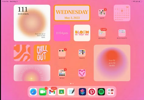 Preppy Ipad Ideas, Preppy Ipad Homescreen, Ipad Themes Aesthetic, Ipad Theme Ideas, Ipad Widget Ideas, Ipad Shortcuts, Cute Ipad Layout, Bestie Journal, Aesthetic Ipad Homescreen Layout