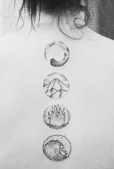 All Elements Tattoo, Natural Elements Tattoo, Elements Back Tattoo, Elements Spine Tattoo, The Four Elements Tattoo, Earth Elements Tattoo, Elements Of Life Tattoo, Nature Elements Tattoo, The Elements Tattoo