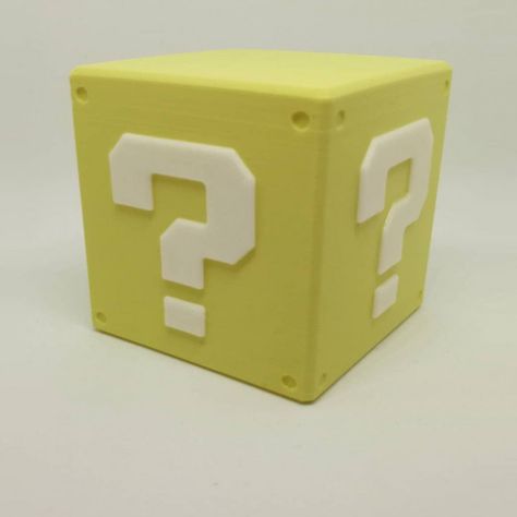 3D Printable Question Box Lamp - Super Mario by Alessio Question Box, Lamp 3d, Ender 3, Stl Files, 3d Printable, Super Mario, 3d Printing, Mario, Design