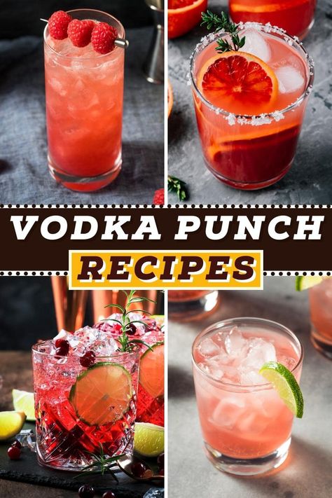 Drink Ideas For Party Alcoholic, Punch Ideas Alcohol, Drinks For A Party Alcoholic, Spiked Punch Recipes With Vodka, Fruit Punch Alcohol Drinks Vodka, Vodka Batch Drinks, Vodka Wine Drinks, Alcohol Punches For A Party, Festive Punch Recipes Alcohol