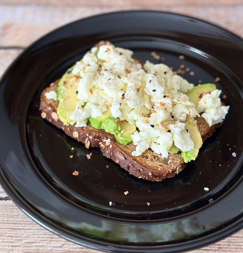 Avocado Egg White Toast Recipe - Thrift and Spice Egg White Avocado Toast, Avocado Egg Recipes, Egg White Recipes, Avocado Toast Egg, Avocado Breakfast, Egg Toast, Egg White, Avocado Recipes, Toast Recipes