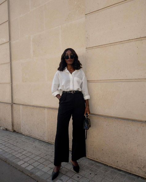 The 7 Easy Tips I Follow to Always Look Put Together | Who What Wear Happy Hour Outfit, Lazy Fashion, Business Chic, All White Outfit, White Button Down Shirt, Simple Chic, Casual Chic Outfit, Classic Fashion, Feminine Look