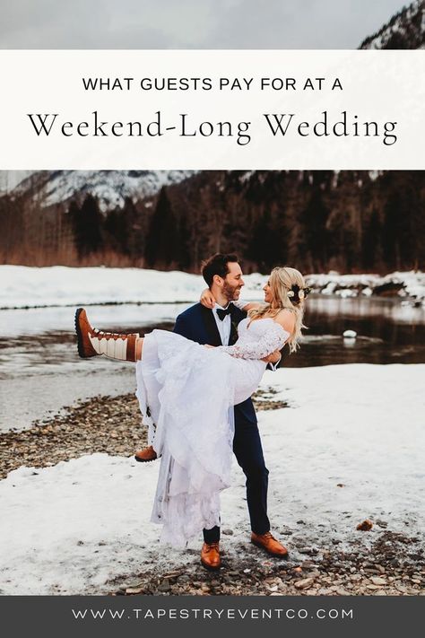 What Hosts Pay for and What Guests Pay for in a Weekend-Long Wedding? Weekend or multi-day weddings are becoming more populalr, but what do you do during a 3 day wedding? How do you plan a multi day wedding? We love helping couples thoughtfully and effectively budget their resources to make a meaningful impact on the guest experience. If you’re asking yourself the same questions, here is a template that will help you prioritize and invest your resources wisely. Week Long Wedding, Weekend Wedding Ideas, Wedding Weekend Ideas, Multi Day Wedding, Wedding Weekend Events, Anniversary Reception, Wedding Weekend Itinerary, Wedding Walk, Pacific Northwest Wedding