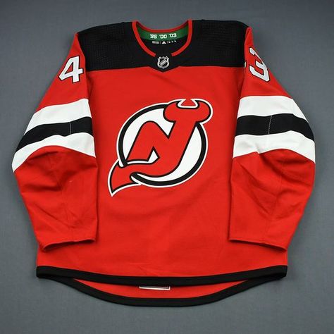 Brett Seney - Red Set 1 New Jersey Devils 2018-19 Season Size 54 worn Oct 11th 2018 to Dec 8th, 2018 New Jersey Devils, Vintage Clothes, Naruto Shippuden, New Jersey, High Fashion, Vintage Outfits, Fashion Inspo, Cute Outfits, My Style