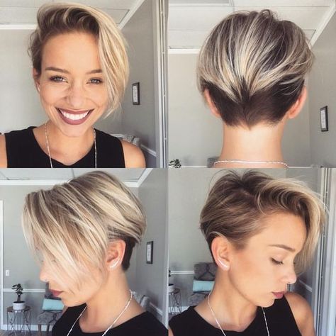 Trendy layered long pixie haircut for women Hairstyles Messy, Long Pixie Cuts, Long Pixie, Short Pixie Haircuts, Undercut Hairstyles, Short Haircut, New Haircuts, Blonde Pixie, Short Hair Styles Pixie