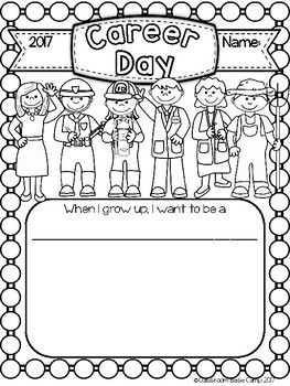 Career Day Career Day Photo Booth, Career Day Preschool Activities, Elementary Career Activities, Career Day Kindergarten, Career Day Activities Elementary, Career Day Activities For Preschool, Career Day Crafts, Career Day Worksheets, Career Week Activities For Kids