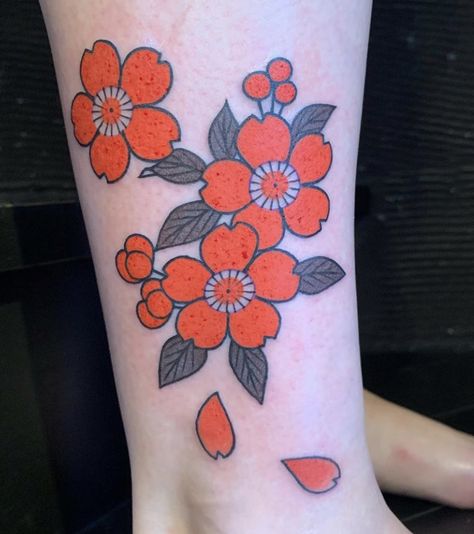 Sakura Japanese Tattoo, Sakura Tattoo, Traditional Tattoo Flowers, Blossom Tattoo, Japanese Tattoo Designs, Memorial Tattoos, Tattoo Sleeve Designs, Anime Tattoos, Tattoo Design Drawings