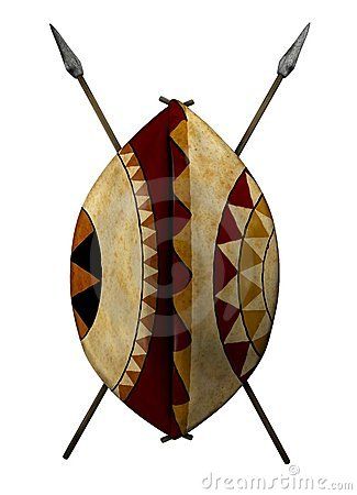 African Shield Royalty Free Stock Image - Image: 23105696 African Shield, African Spear, Shield Tattoo, Starfleet Academy, African Tattoo, African Inspired Decor, African Decor, Africa Art, African Pattern