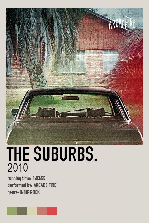 The Suburbs - Arcade Fire (2010) Arcade Fire Poster, Arcade Fire Tattoo, Arcade Fire Lyrics, Room Recor, Song Artwork, Album Posters, Speaking In Tongues, Arcade Fire, Album Ideas