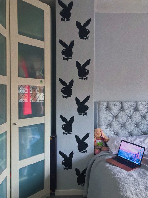 Bunny Wall Decor, Bunny Room, Chill Room, Pinterest Room Decor, Indie Room, Wall Stickers Bedroom, Cute Bedroom Decor, Dreamy Room, Teen Bedroom Decor