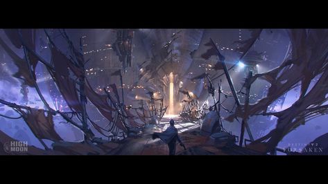 ArtStation - Destiny 2 Forsaken: Prison of Elders, Jeremy Fenske Prison Concept Art, Jeremy Fenske, Visual Map, Color Script, 3d Concept, Fantasy Island, Environment Art, Landscape Concept, Color Vibe