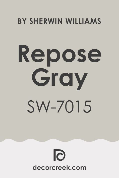 Repose Gray SW 7015 Paint Color by Sherwin-Williams Best Greige Paint Color, Best Greige Paint, Best Greige, Repose Gray Sherwin Williams, Worldly Gray, Real Life Photos, Greige Paint Colors, Greige Paint, Repose Gray