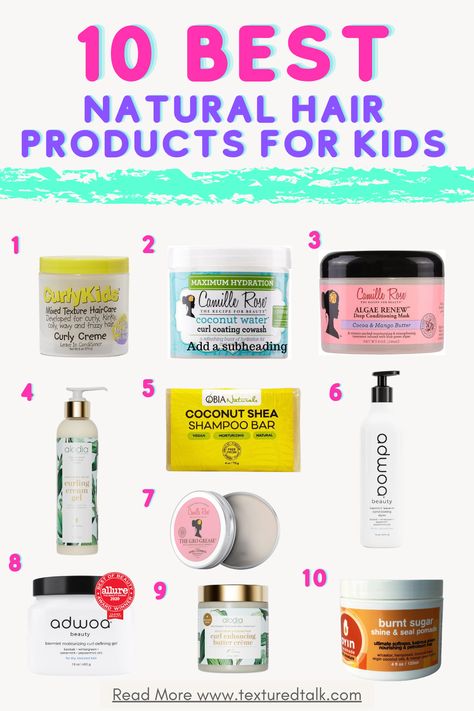 The Best Kids Natural Hair Products of 2023 | #naturalhairkids #naturalhairproductsforkids #kidsnaturalhair #curlykids #curlyhairproductsforkids Shea Moisture Shampoo, Kids Natural Hair, Mommy Hairstyles, Grease Hairstyles, Easy Care Hairstyles, Kid Hairstyles, Best Natural Hair Products, Kids Curly Hairstyles, Toddler Hairstyles