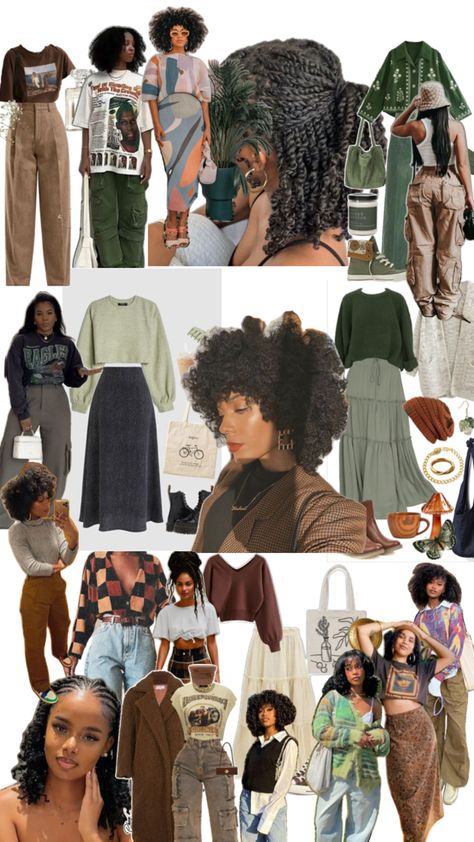 Eartha Kitt Style, Winter Earthy Outfits Black Women, Dark Earth Tone Outfits, Earth Tone Winter Outfit, Winter Earthy Outfits, Earth Tone Outfits Women, Earthy Winter Outfits, Earthy Tones Outfit, Fall Hippie Outfits