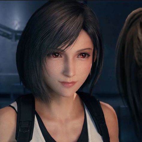 Cloud X Tifa Icons, Tifa Final Fantasy Icon, Short Hair Tifa, Gaming Girls, Tifa Lockhart Gif Pfp, Tifa Lockhart Rebirth, Realistic Games, Ffvii Rebirth, Final Fantasy Xii