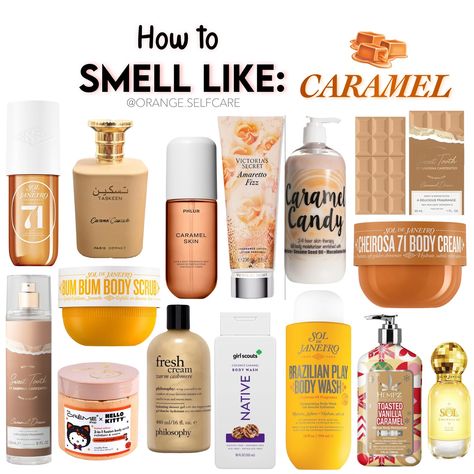 How to smell like: Caramel 🍂🍁🍮 Calling all of my Fall Scent girliesss😌🍂 ♡ Follow to see more posts like this!😉🧴 🤎 @orange.selfcare 🤎 ⤞ ⤞ ⤞ tags🤍 #fallfragrance #fallfragrances #caramelskin #caramelperfume #smellgoodallday #smellgoods #personalhygiene #autumnfragrance #caramelapples #saltedcaramel #pumpkinspicelatte #caramelfrappe #bodyskincare #fragrancelayering #budgetbaddie #freshcream #perfumecombo #perfumecombos #fragrancecombo #caramelgirl How To Smell Like Maple Syrup, Caramel Perfume For Women, How To Smell Like Caramel, Smell Like Caramel, Scent Layering, Caramel Scent, Smell Like Fall, Caramel Skin, Bath Routine