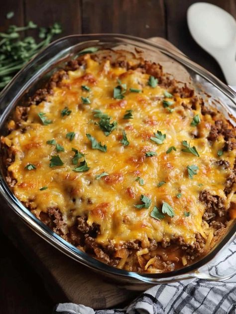 Cowboy Casserole Cowboy Casserole Recipe Crockpot, Cowboy Crockpot Casserole, Cattleman’s Casserole, Cowboy Casserole Recipe Pioneer Woman, Healthy Cowboy Casserole, Campfire Casserole, Dolly Parton's 5 Layer Casserole, Cajun Casserole Recipes, Cornbread Cowboy Casserole