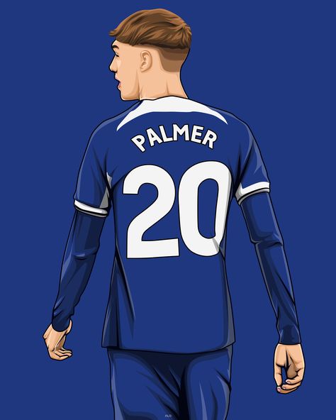 England Illustration, Chelsea Football Shirt, Chelsea Football Team, Chelsea Fc Wallpaper, Cole Palmer, Chelsea Team, Football Drawing, England National Team, Football Players Images