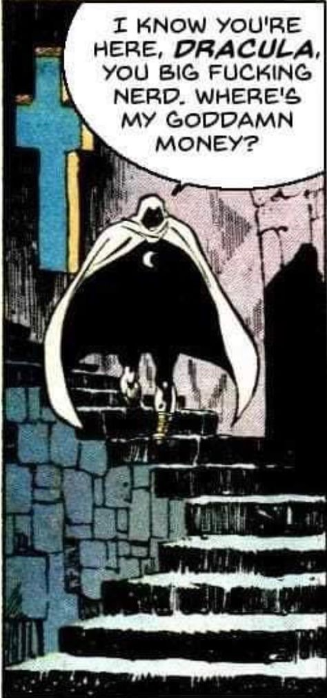 Moon Knight Comics, Marvel Moon Knight, Arte Do Kawaii, Dc Memes, Comics Memes, Top Memes, 웃긴 사진, Moon Knight, Comic Panels