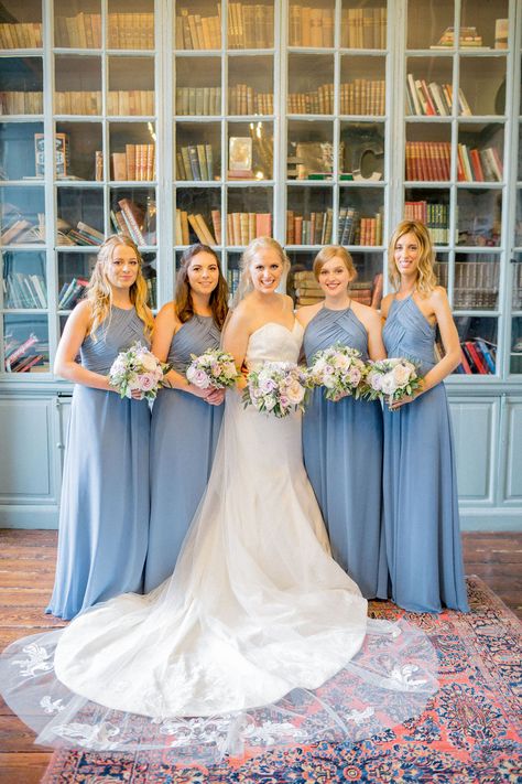 A Wedding in the Groom’s Home Country Ireland Blue bridesmaid dresses  Irish wedding wedding in Ireland destination wedding Aislinnevents.com  photo by Brosnan Photographic Wedding Catholic, Wedding In Ireland, Wedding Neutral, Manor House Wedding, Catholic Wedding Ceremony, Ireland Destinations, White Buttercream, Catholic Wedding, Irish Wedding