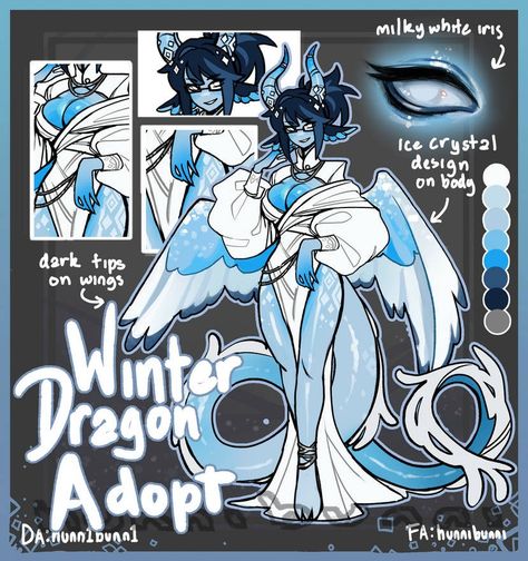 Winter Dragon, Mythical Creatures Art, Monster Design, Creature Concept Art, 판타지 아트, Cute Art Styles, Character Design References, Sketchbook Art Inspiration, Dnd Characters